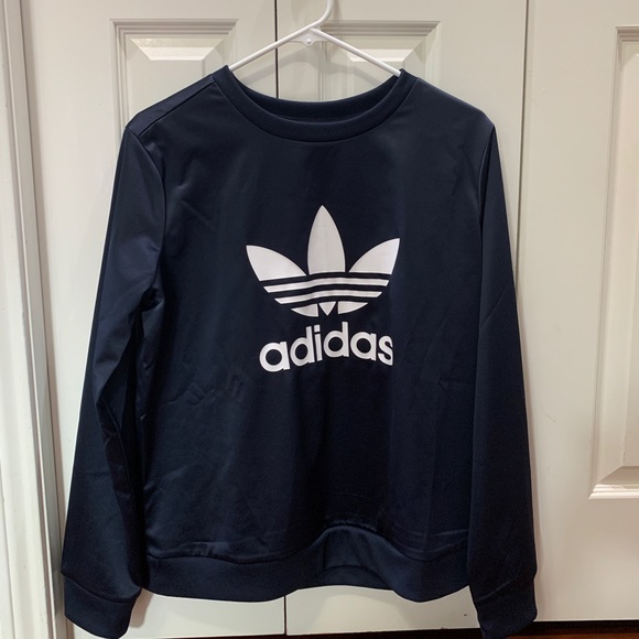 Adidas navy blue long sleeve top shirt - Picture 3 of 7
